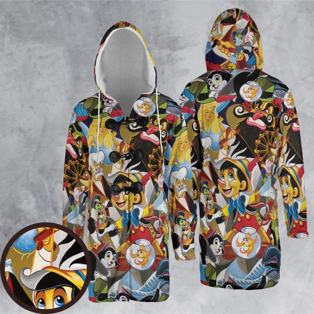 Hooded Cloak Coat - 7KN37XVY