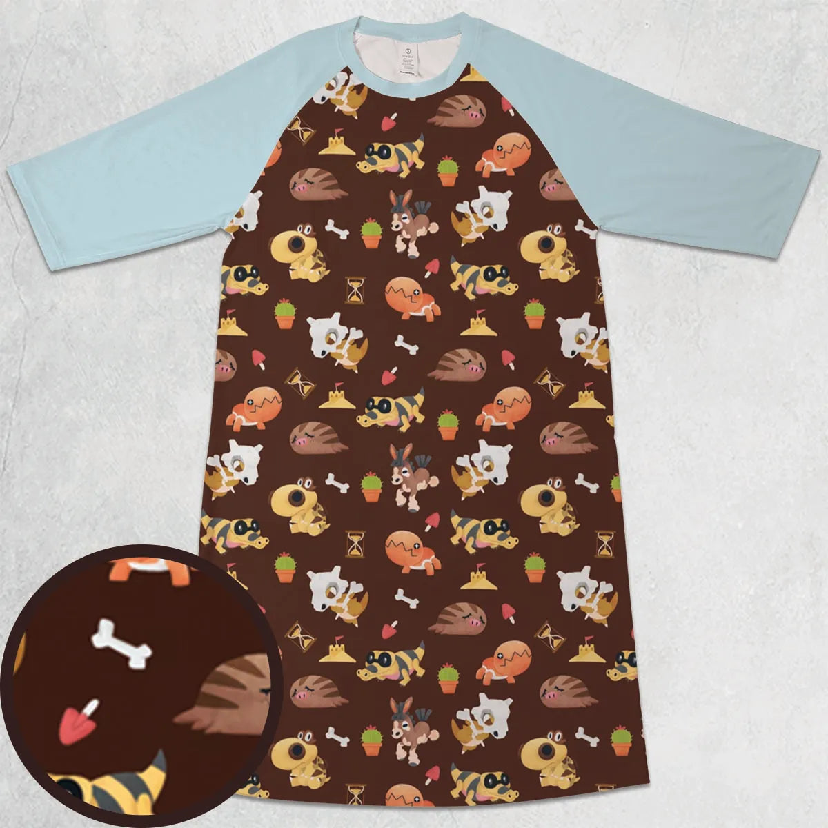 3/4 Sleeve Raglan Dress - PQAHPETT