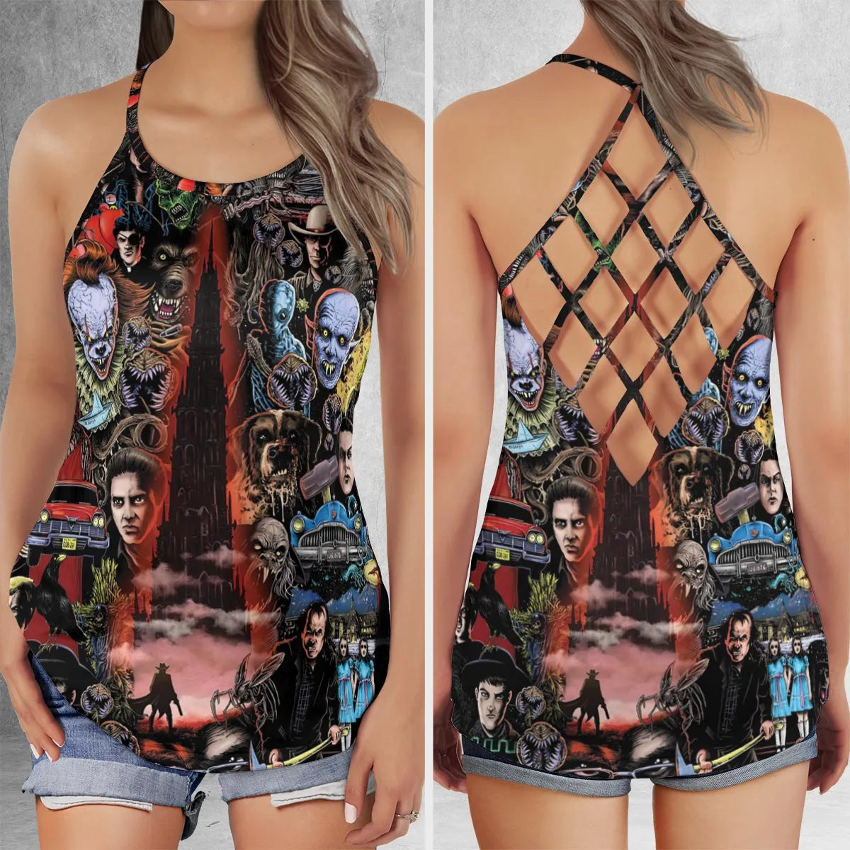Criss Cross Tank Top - GD2X85N8