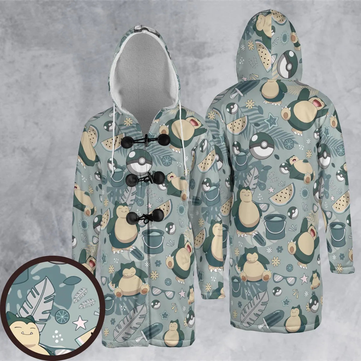 Hooded Cloak Coat - P5S49G3Q