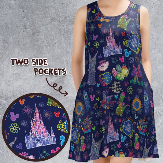 Sleeveless Dress - BEZHK55X -  - 1