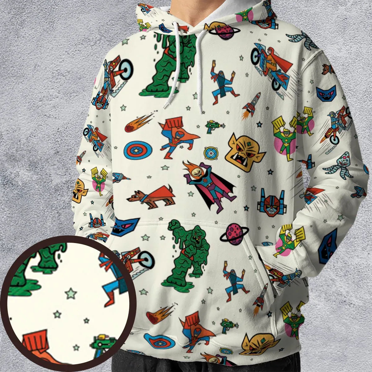 All-over Print Hoodie - J4UVR9VD
