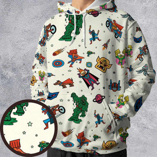 All-over Print Hoodie - J4UVR9VD