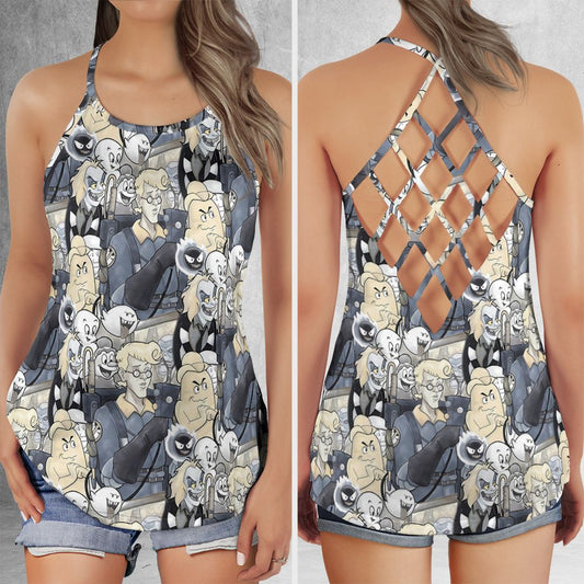 Criss Cross Tank Top - R7NRE4ZH -  - 1