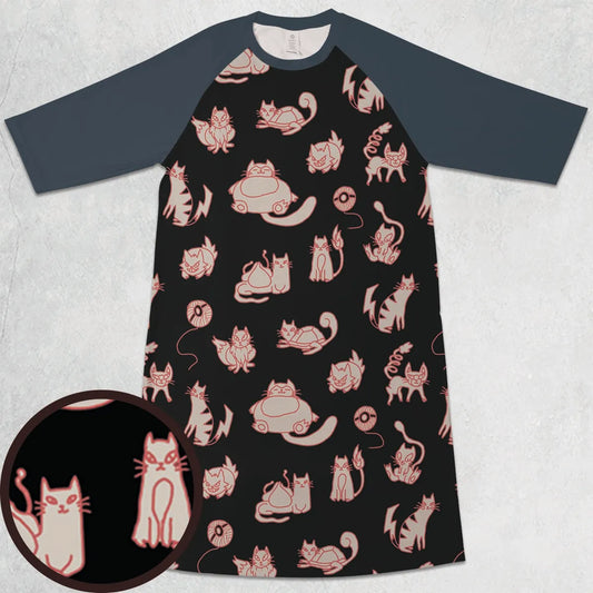 3/4 Sleeve Raglan Dress - E7KX1UL5
