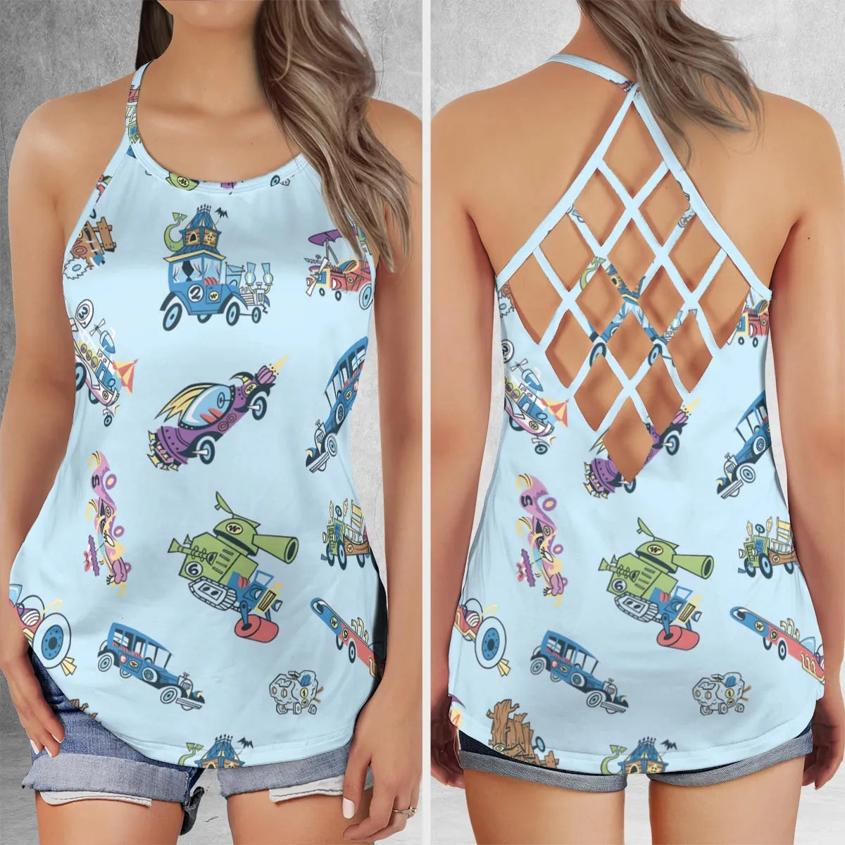 Criss Cross Tank Top - 3ZSABHPR