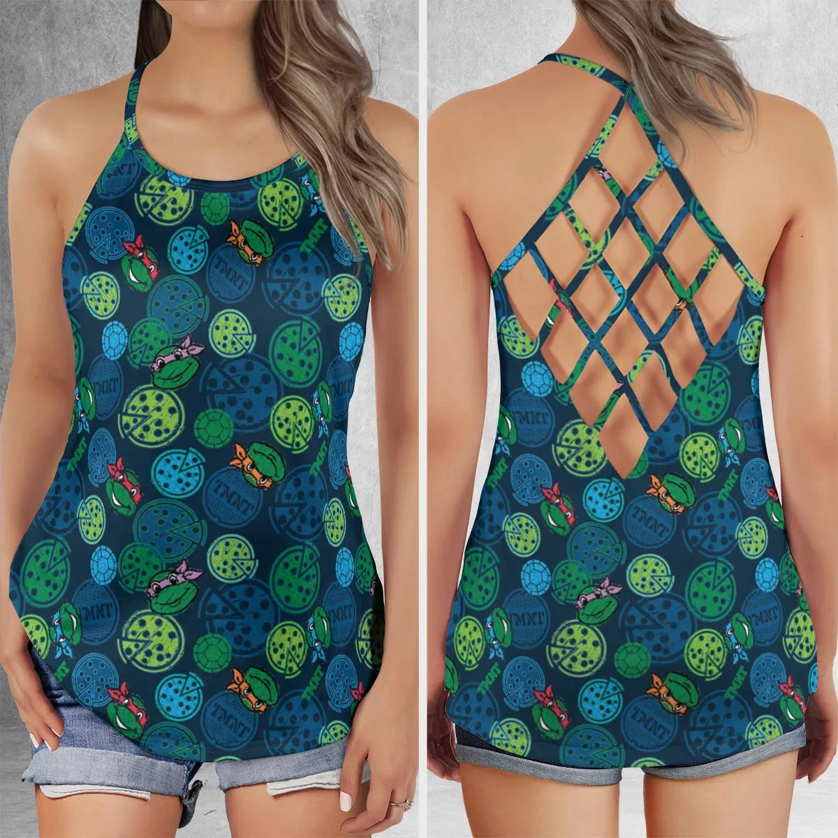 Criss Cross Tank Top - ZJCMUKX9
