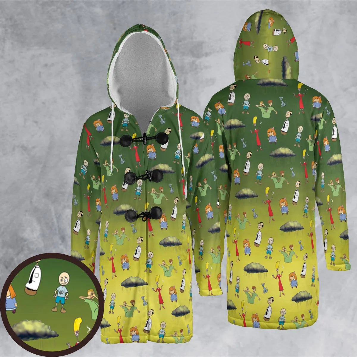 Hooded Cloak Coat - 3Z4XNYLF