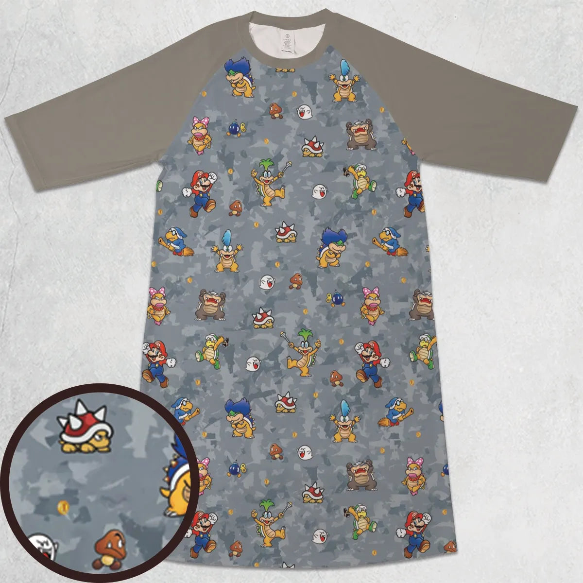 3/4 Sleeve Raglan Dress - MZTYTY1Y