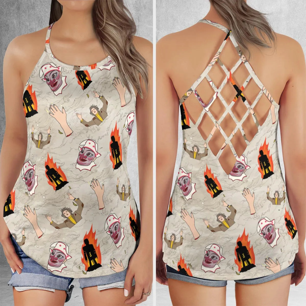 Criss Cross Tank Top - M3A5RTJ3