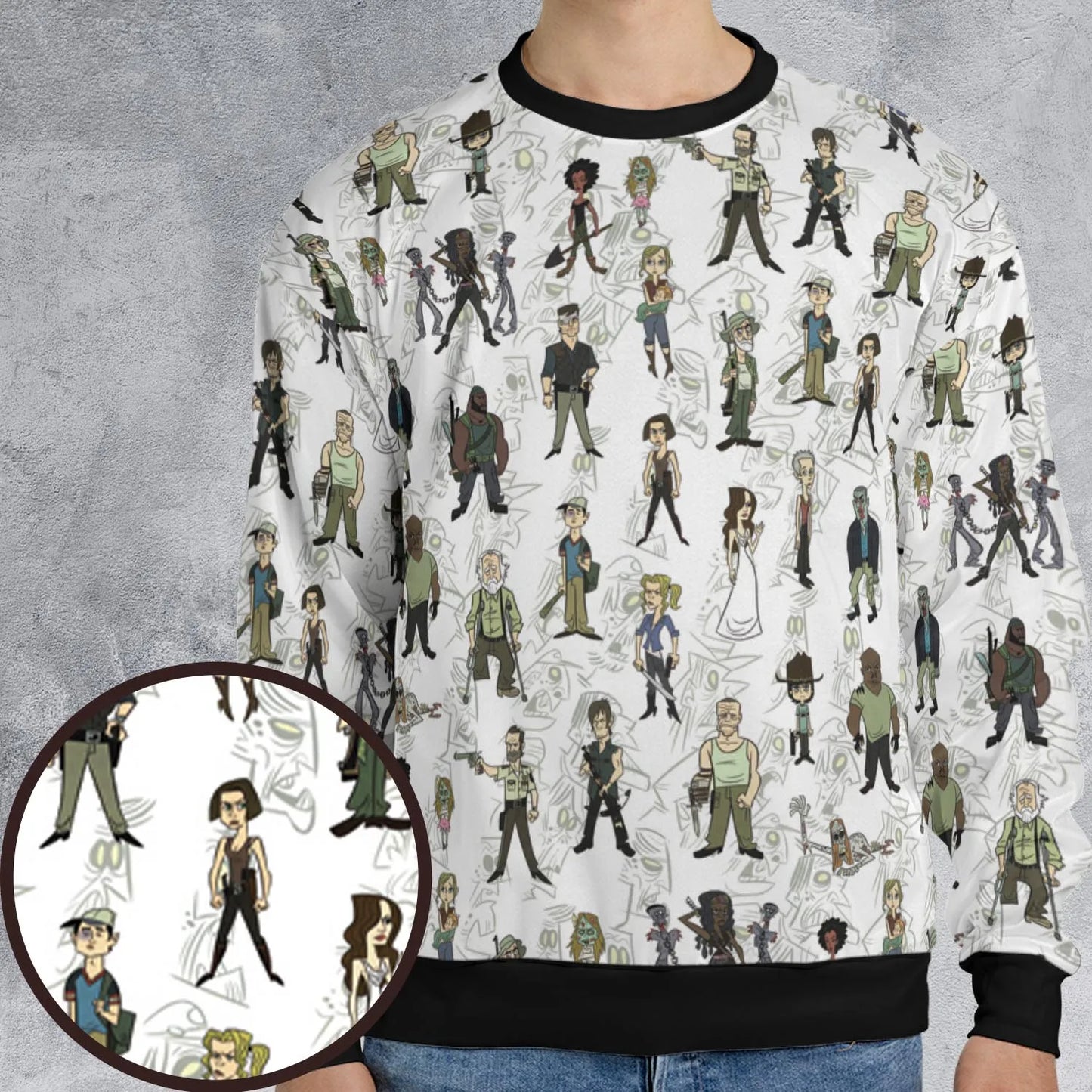 All-over Print Sweatshirt - VHS965EL