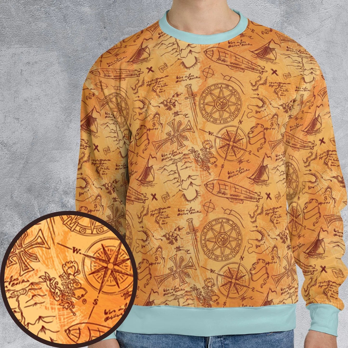 All-over Print Sweatshirt - 4FUZT2QS
