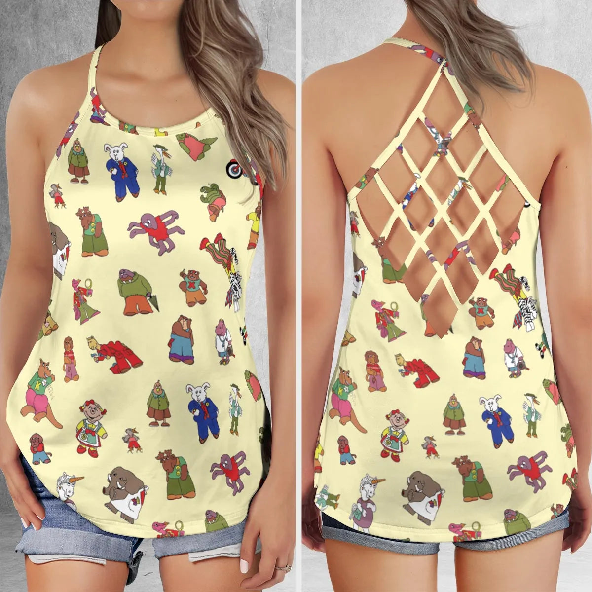 Criss Cross Tank Top - SLXX6FKD