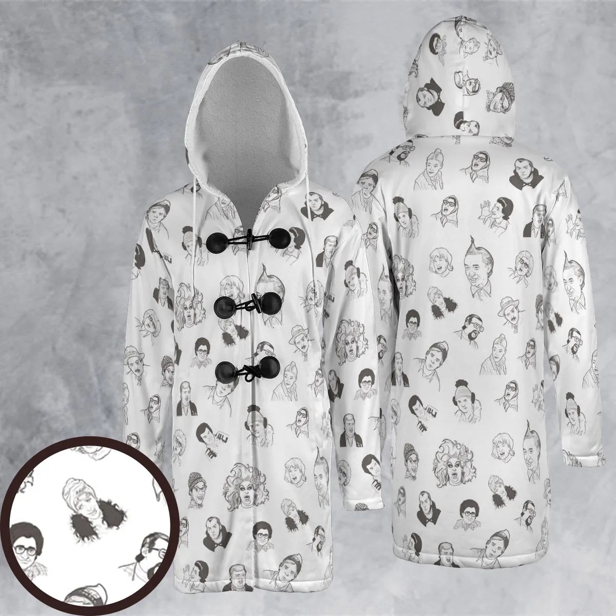 Hooded Cloak Coat - 4MUGCYAK