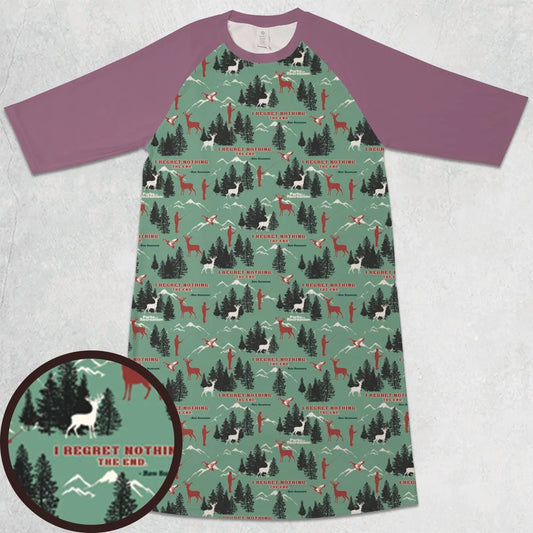 3/4 Sleeve Raglan Dress - 3SJ5Q3LK