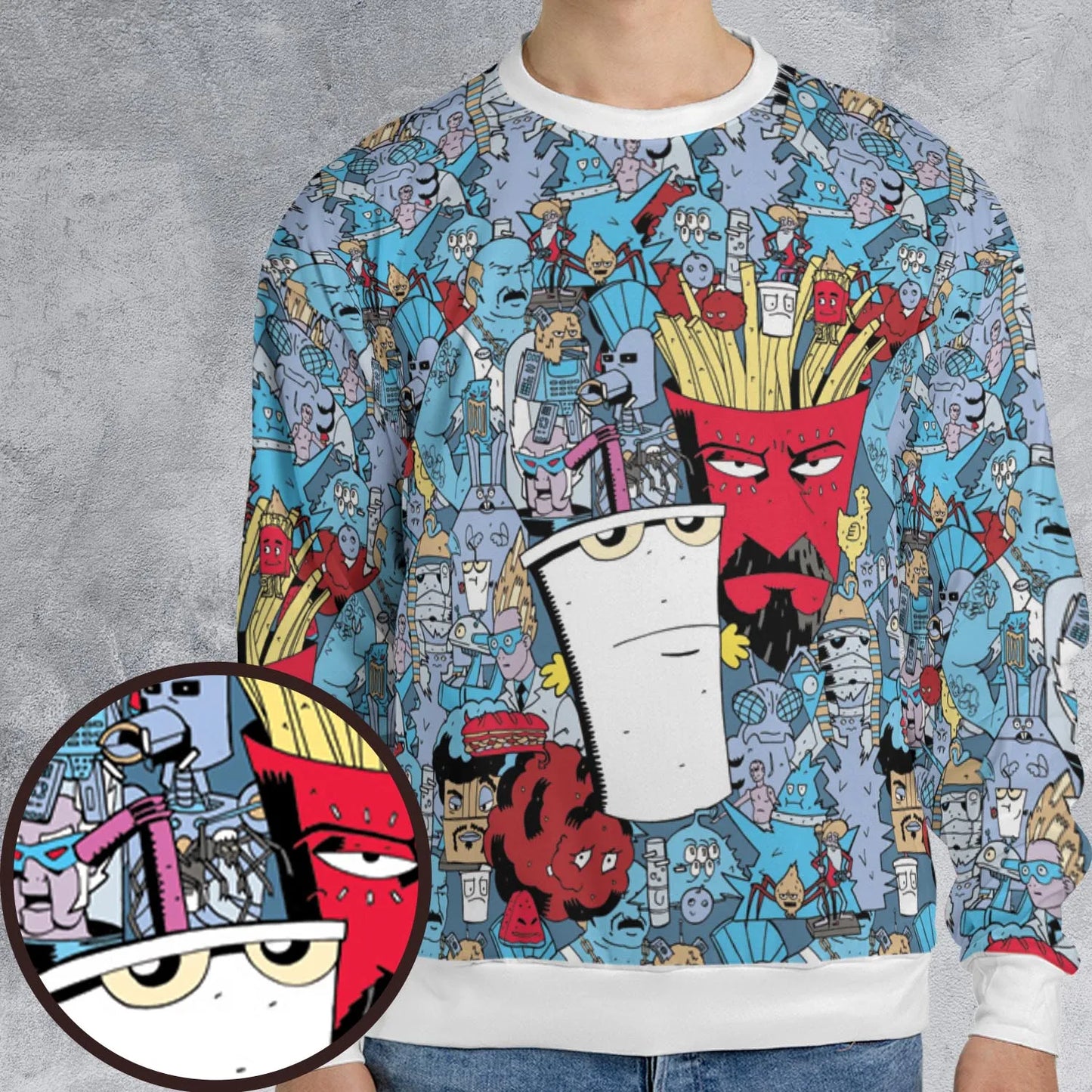 All-over Print Sweatshirt - 74GRUN8S