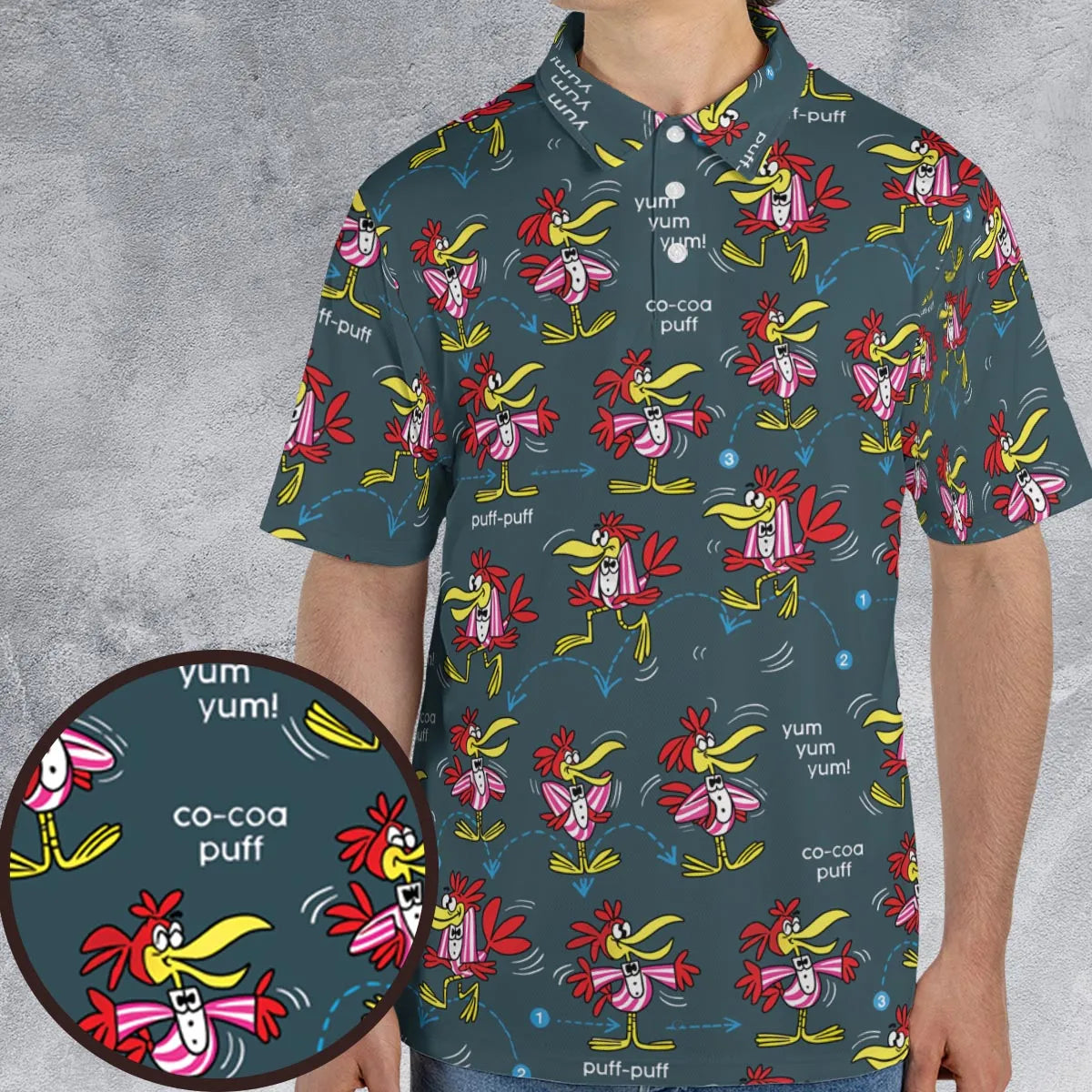 AOP Men/Women Polo Shirt - KQJYAMLF