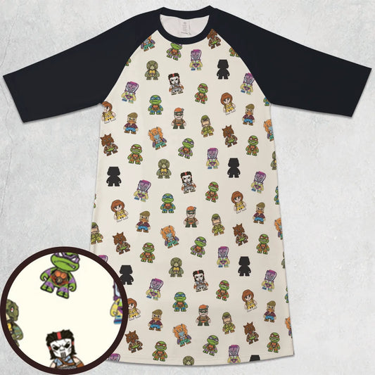 3/4 Sleeve Raglan Dress - 39GCQJGV