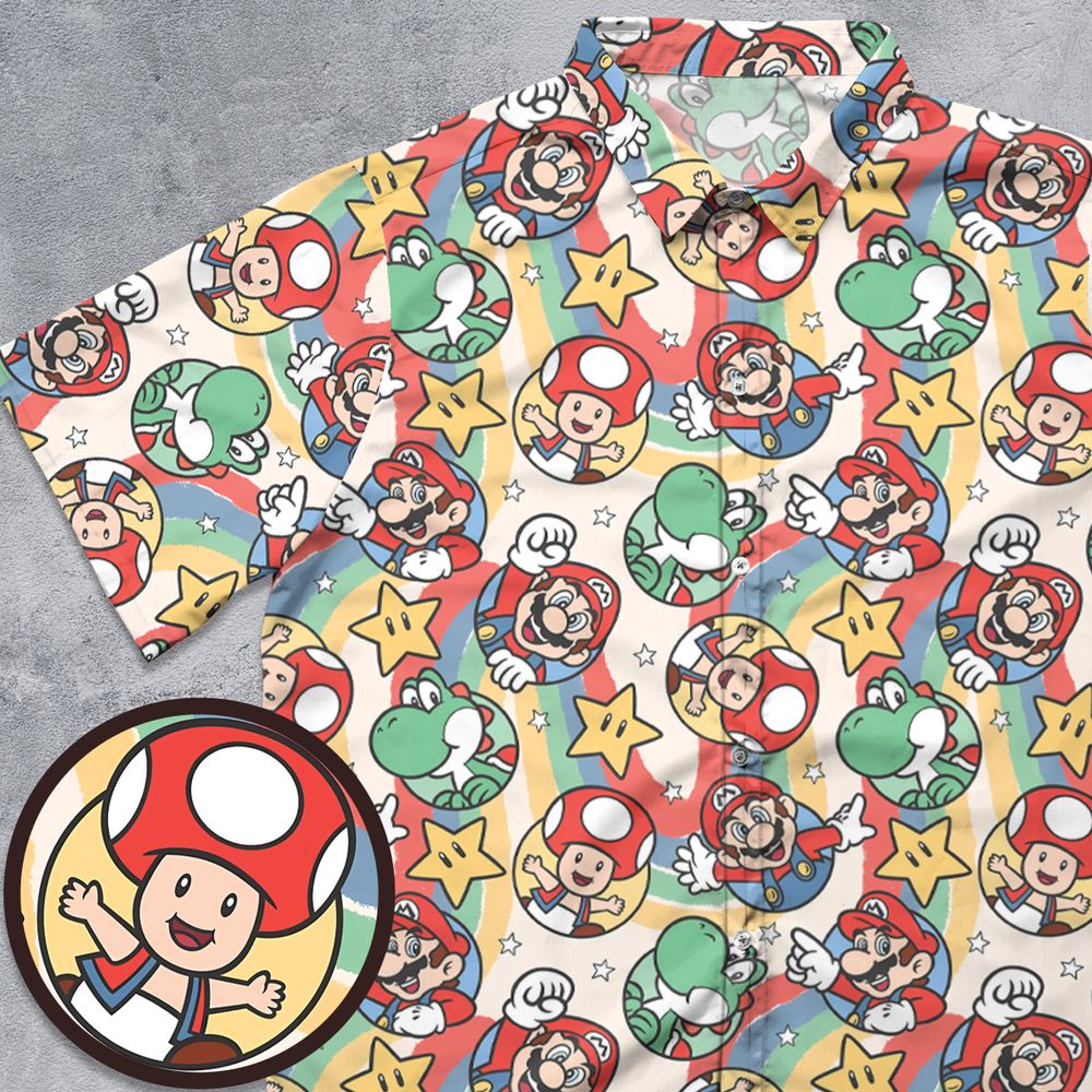 Mario seamless pattern -  - 1