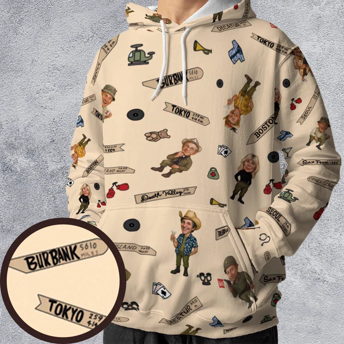 All-over Print Hoodie - ZLBCFENP