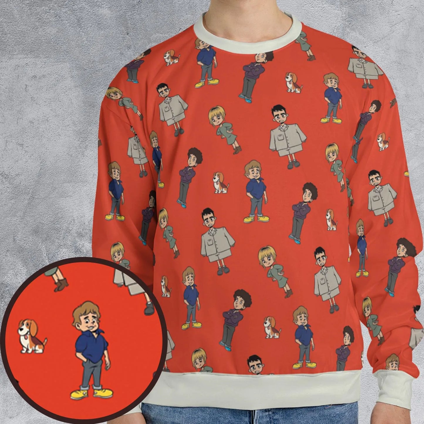 All-over Print Sweatshirt - B22R7PH5