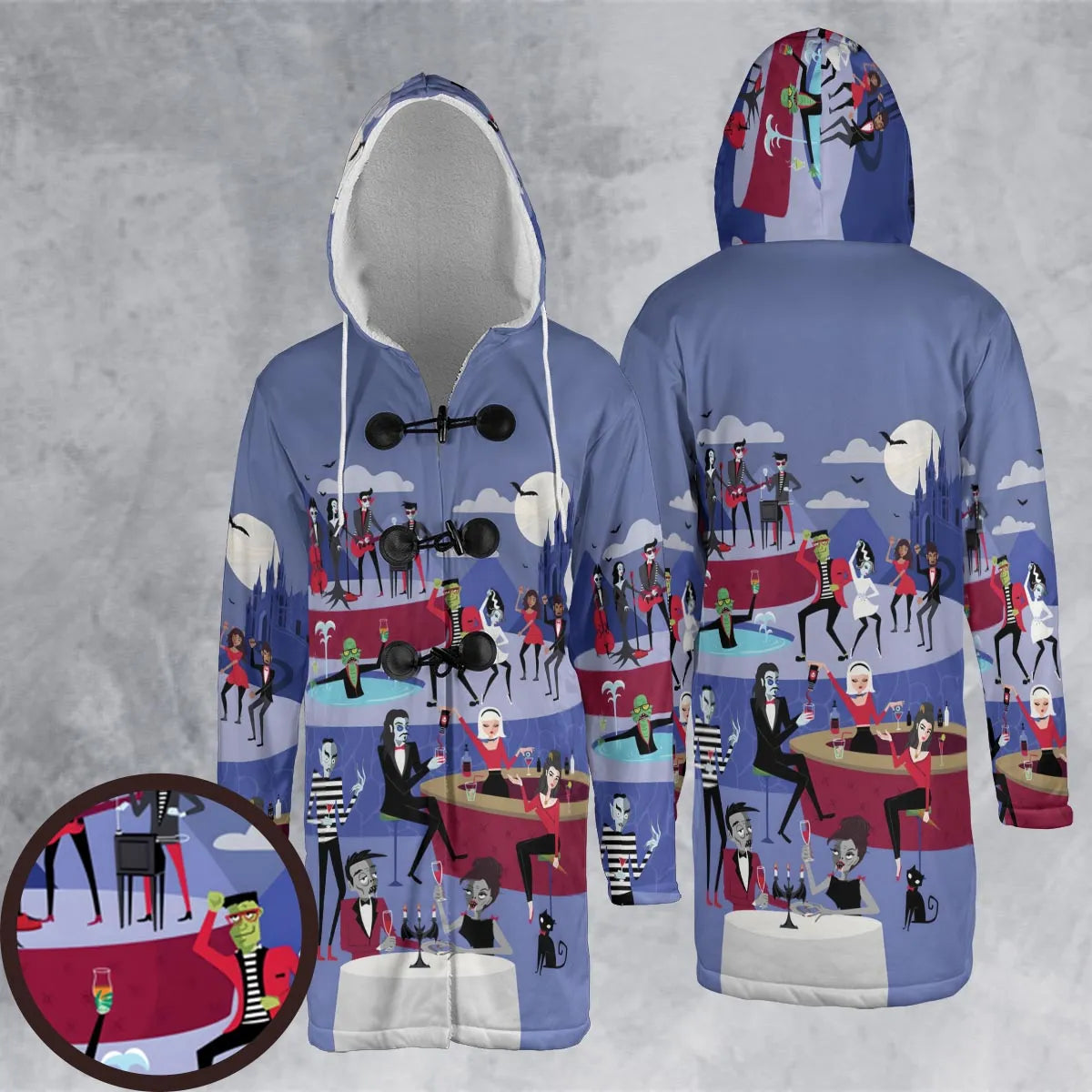 Hooded Cloak Coat - 6WKQBGST