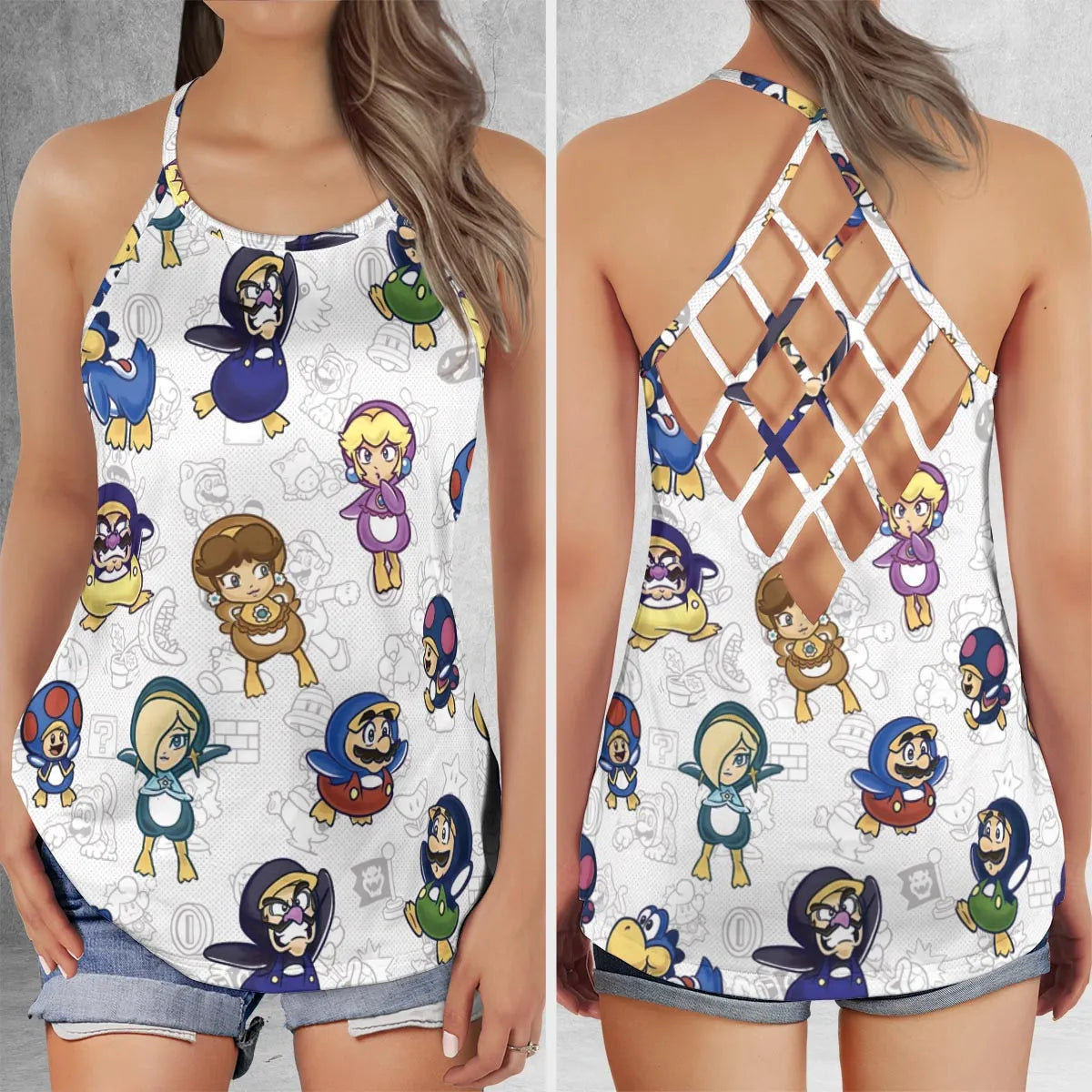 Criss Cross Tank Top - 4T1H79W1