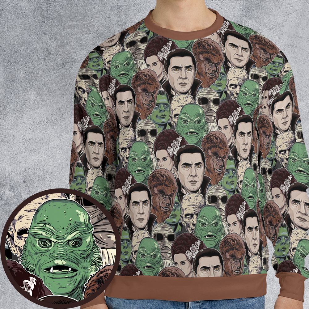 All-over Print Sweatshirt - 6RN7LW6E -  - 1