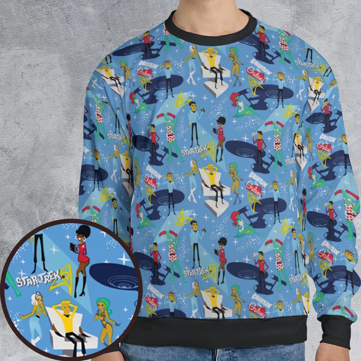 All-over Print Sweatshirt - 7U9ESKZC