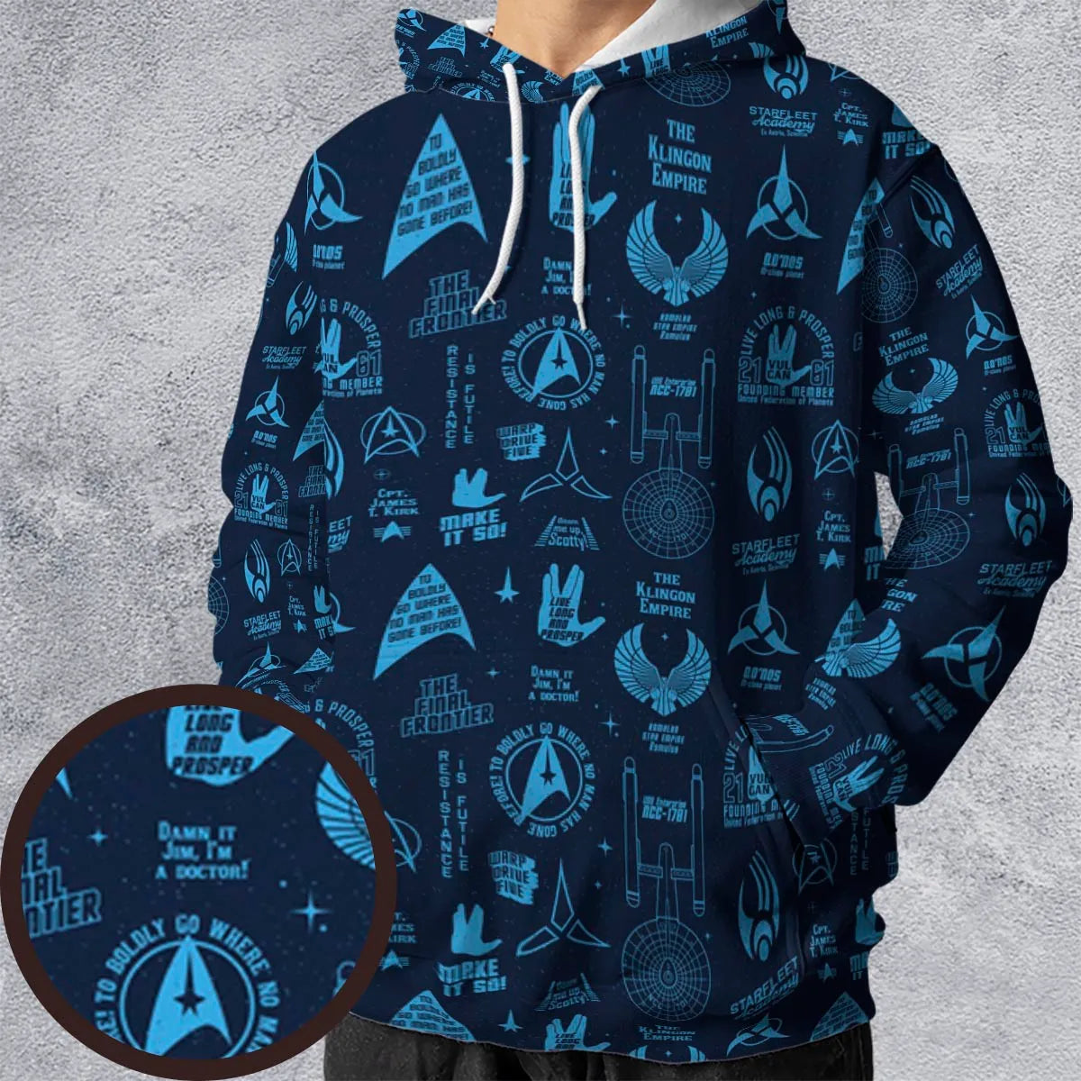 All-over Print Hoodie - X9CSTZCD