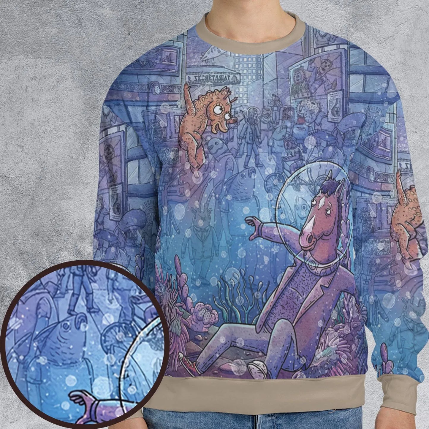 All-over Print Sweatshirt - XKB2U214