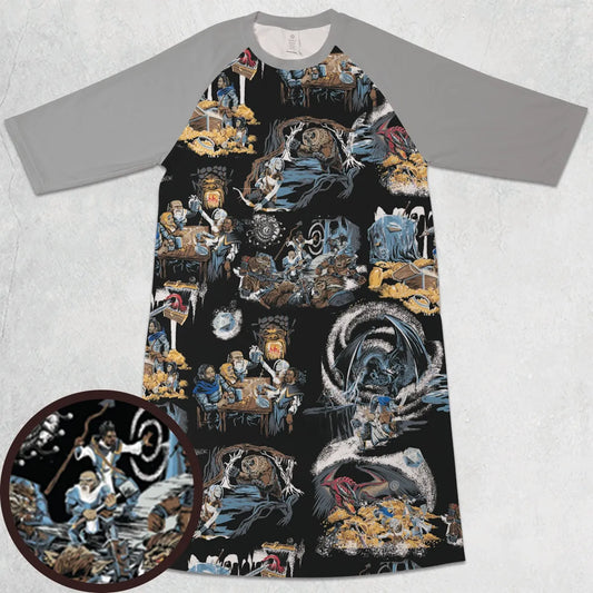 3/4 Sleeve Raglan Dress - 1LZK53FN