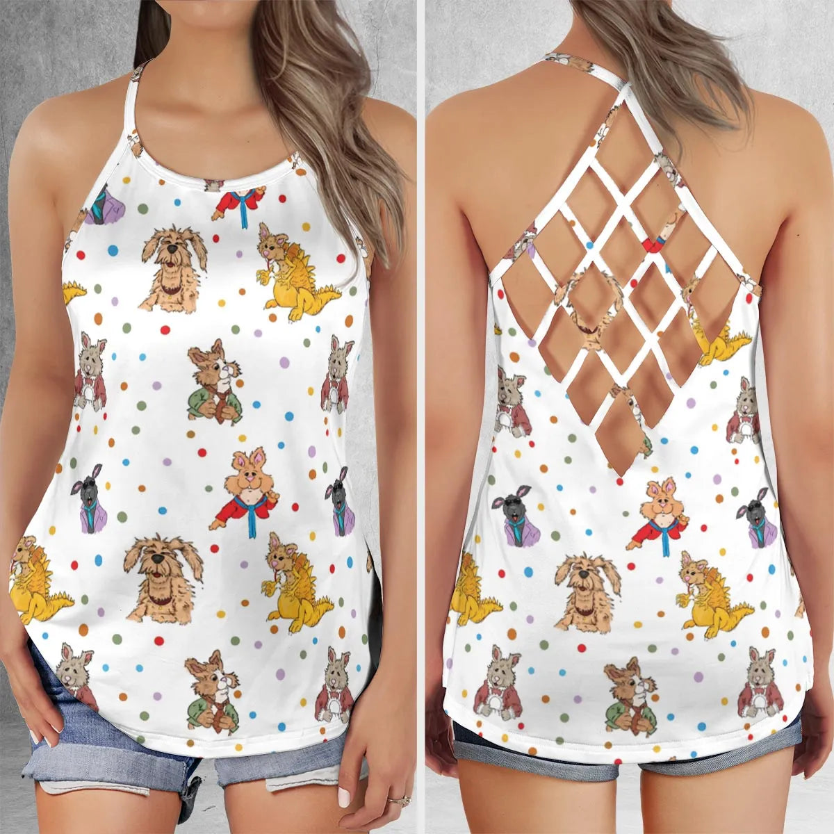 Criss Cross Tank Top - G39GLFQF