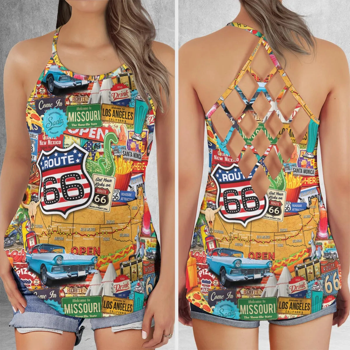 Criss Cross Tank Top - AUQLW8V8
