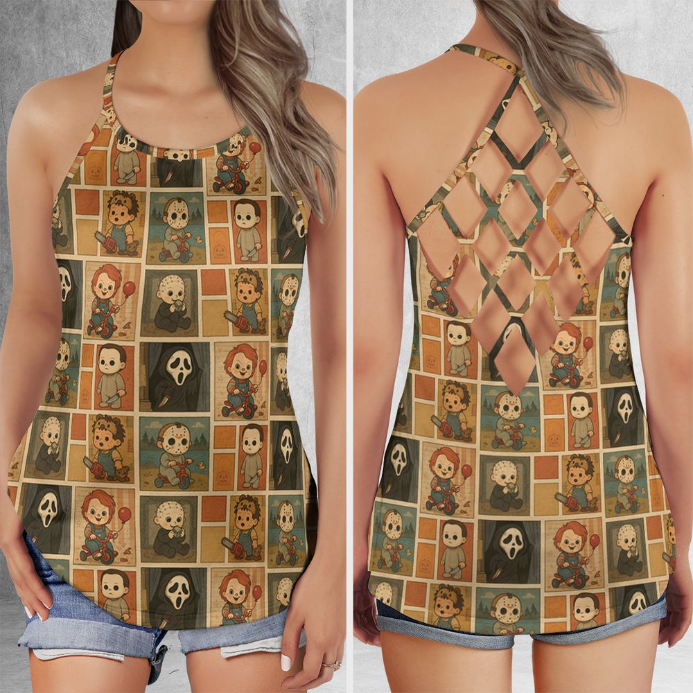 Criss Cross Tank Top - LJDC6GRD -  - 1