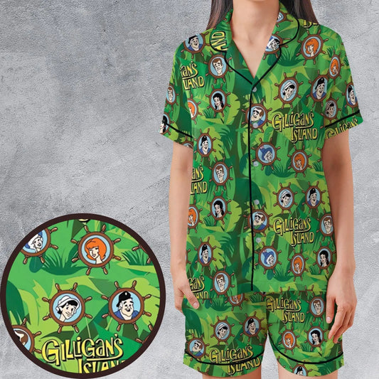 Satin Short-Sleeve Pajamas Set - HU7ZGR9W