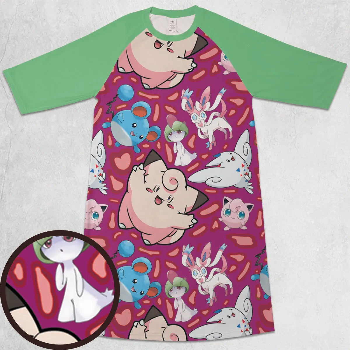 3/4 Sleeve Raglan Dress - C8LUGWD4