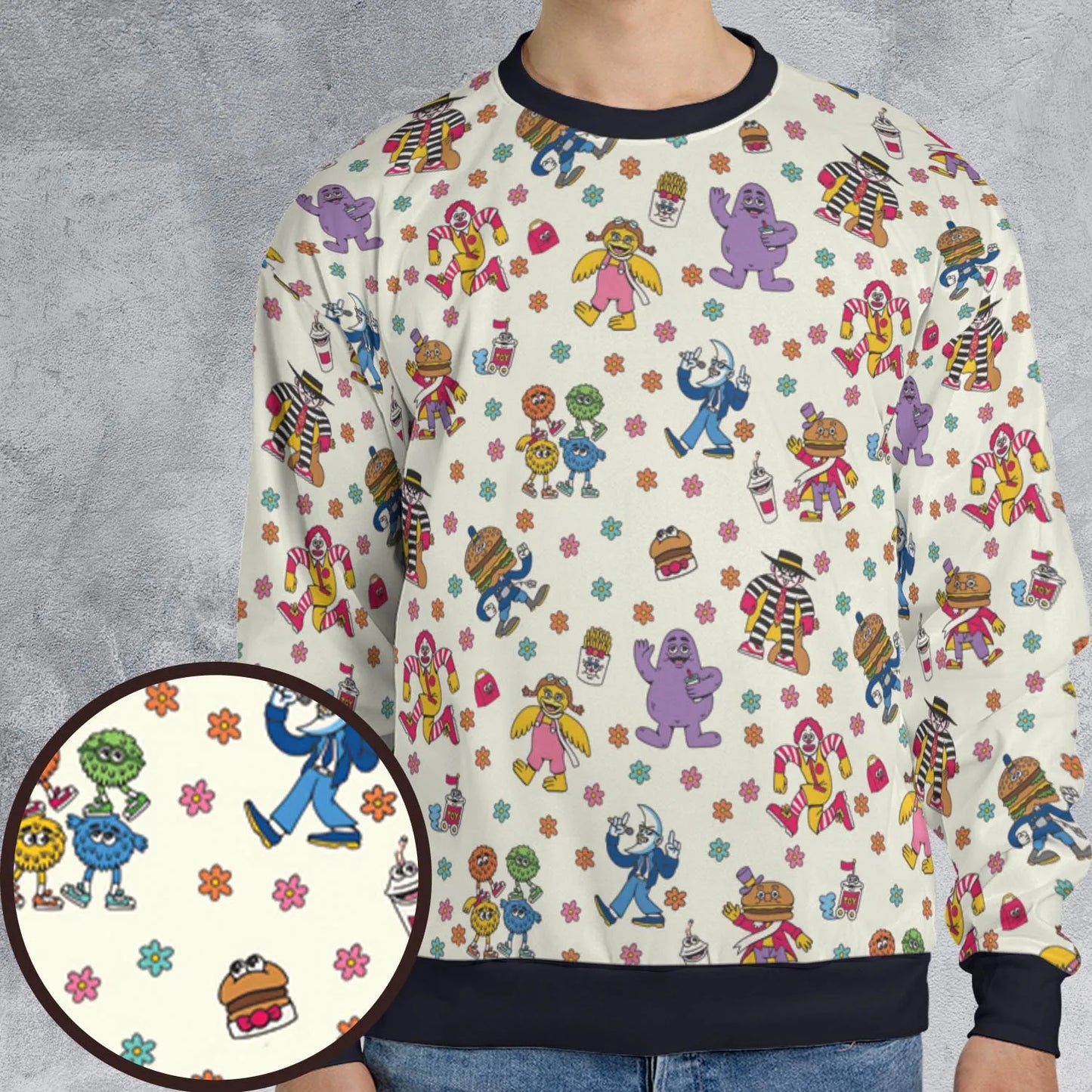 All-over Print Sweatshirt - QJ9XMLXU
