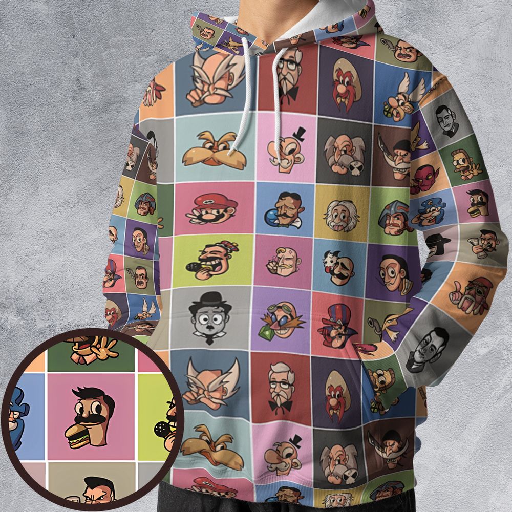 All-over Print Hoodie - F8U4WXL5 -  - 1
