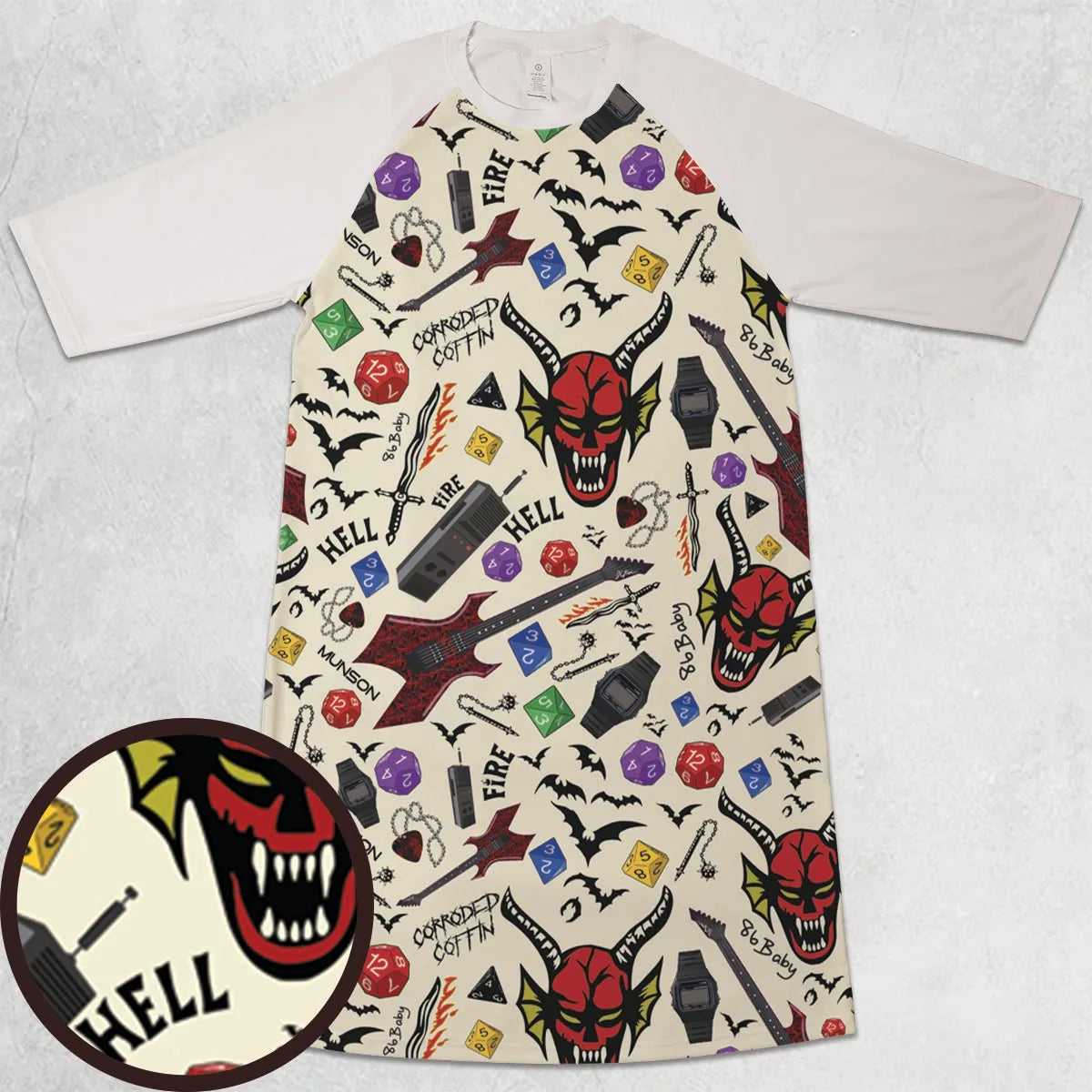 3/4 Sleeve Raglan Dress - PCJWUT4N