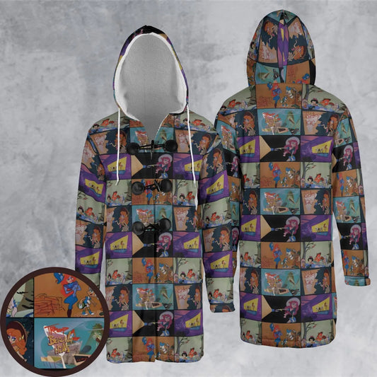 Hooded Cloak Coat - J8Q7W2CF