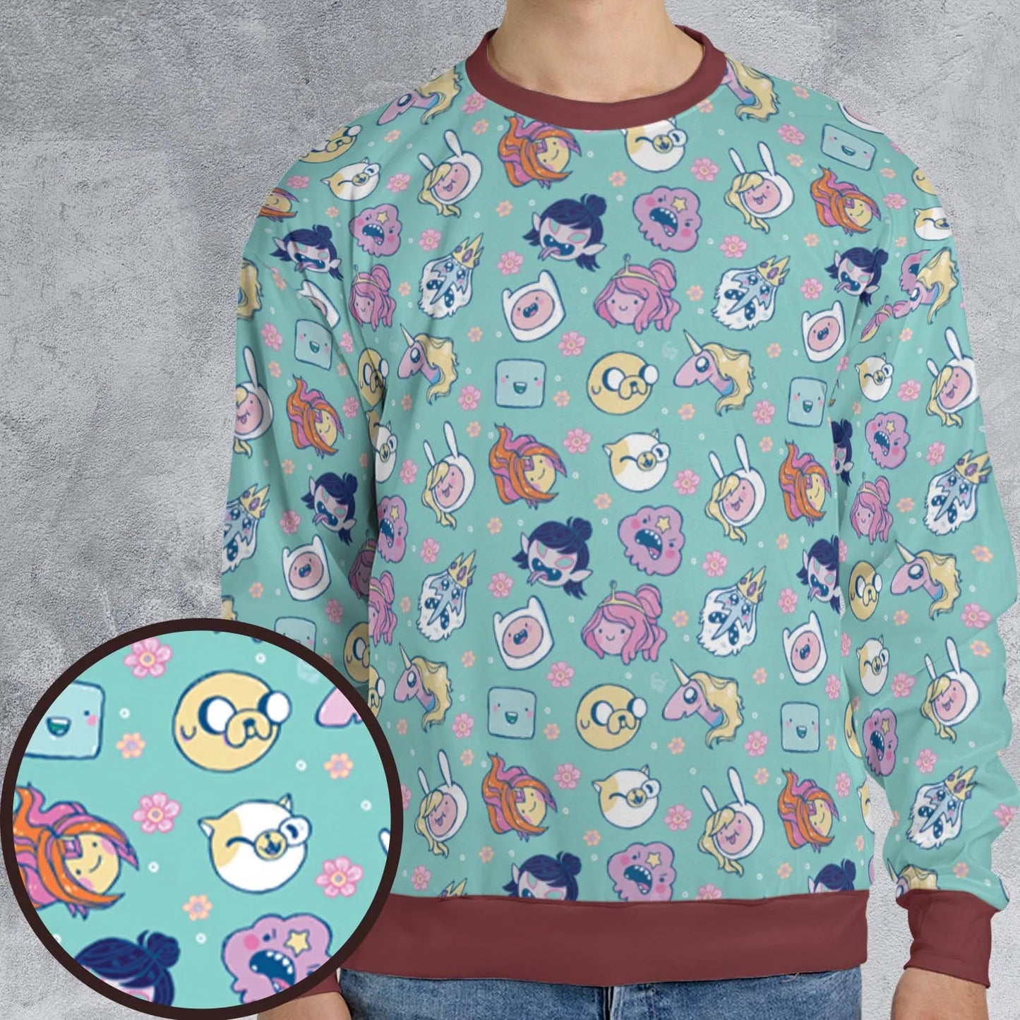 All-over Print Sweatshirt - 6QFH8G27