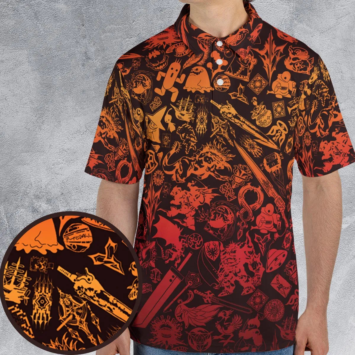 AOP Men/Women Polo Shirt - NGJQKTMS