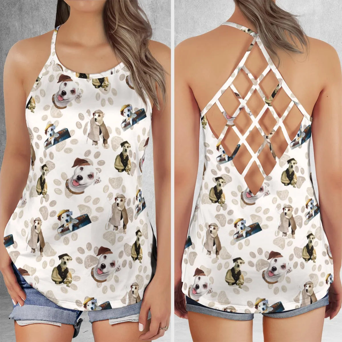 Criss Cross Tank Top - QMY5A3BY
