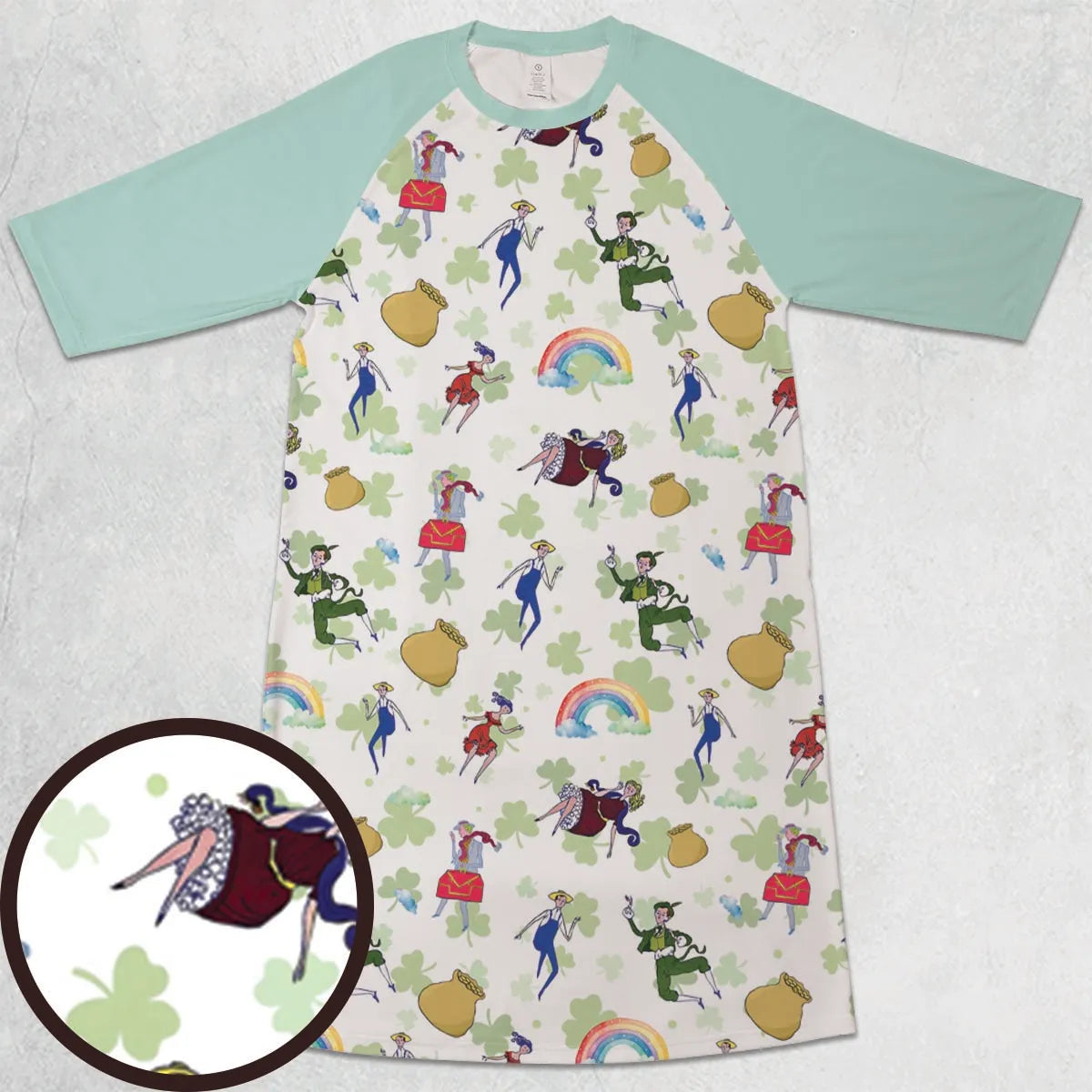 3/4 Sleeve Raglan Dress - G9N1T2N6