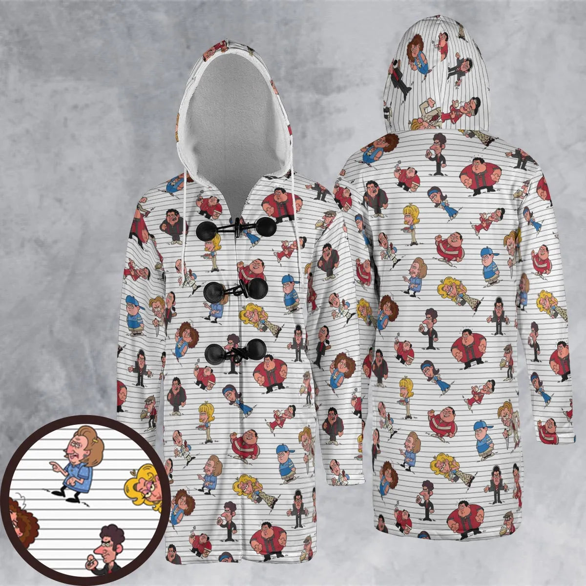 Hooded Cloak Coat - D1C9GL8F
