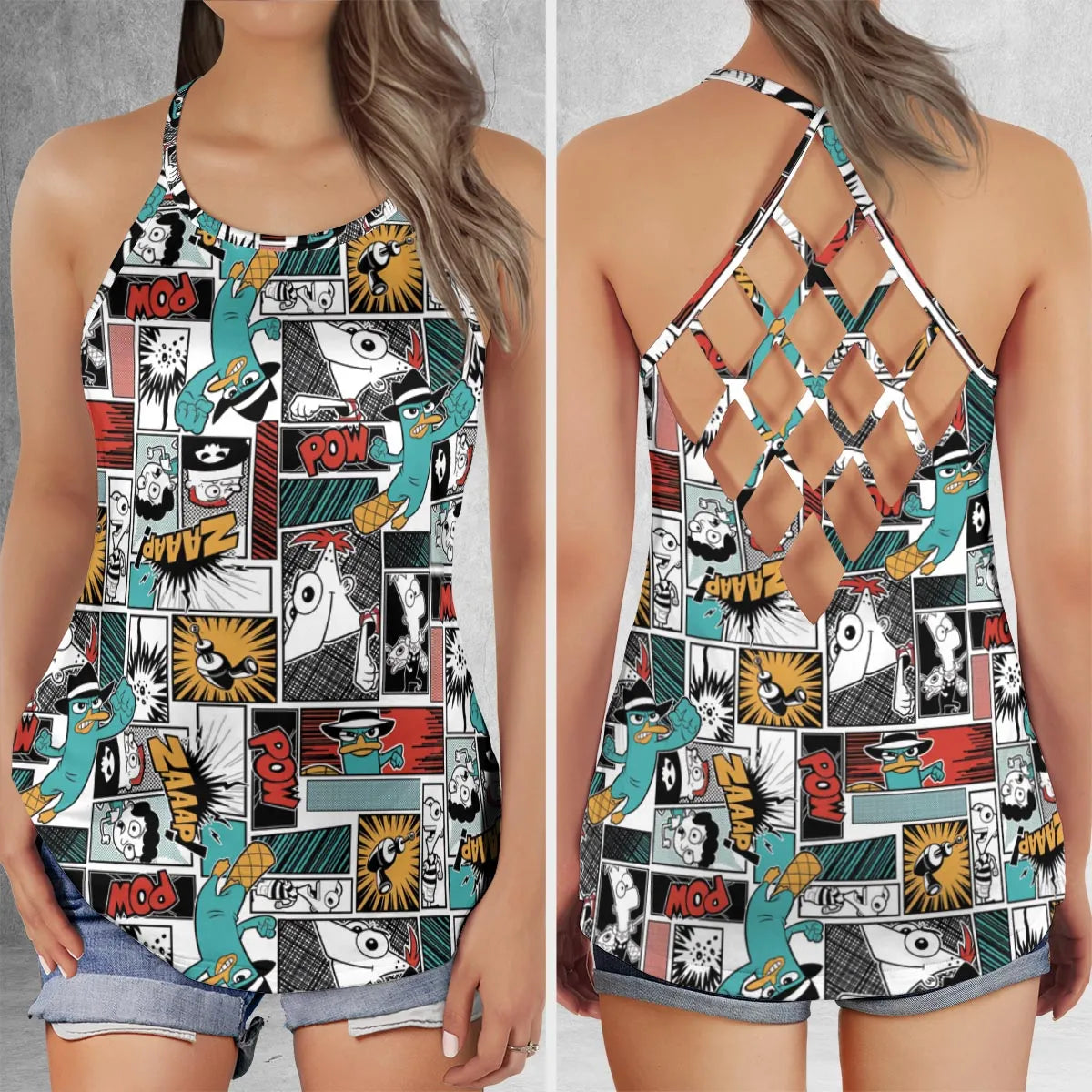 Criss Cross Tank Top - Z66NJEV5