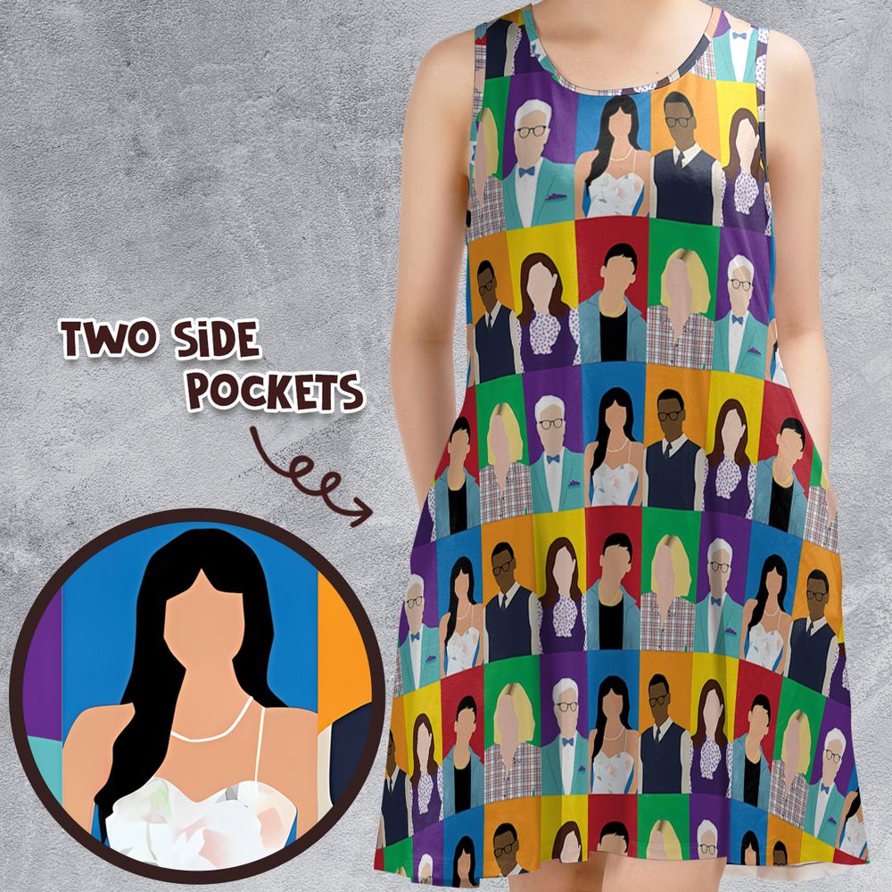 Sleeveless Dress - CWPAS4PB -  - 1