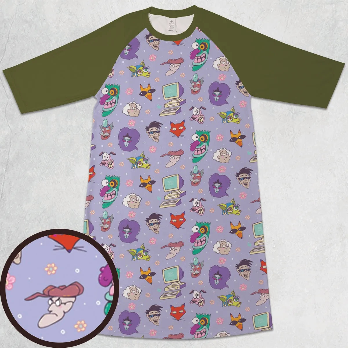 3/4 Sleeve Raglan Dress - TABXH4LA