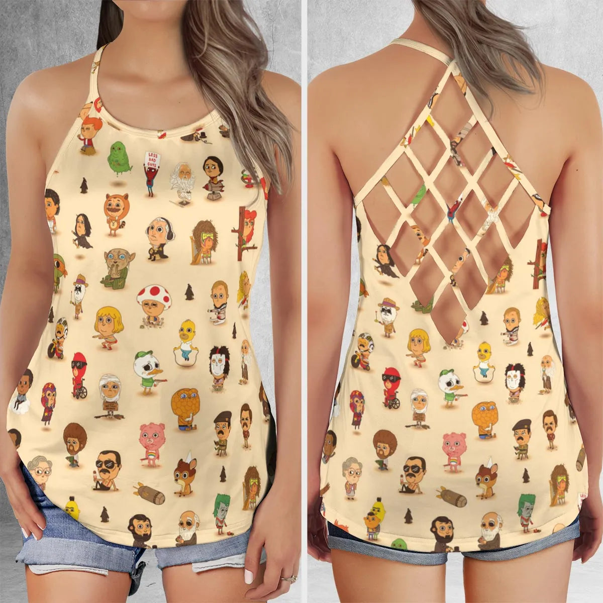 Criss Cross Tank Top - NHZW5CQR